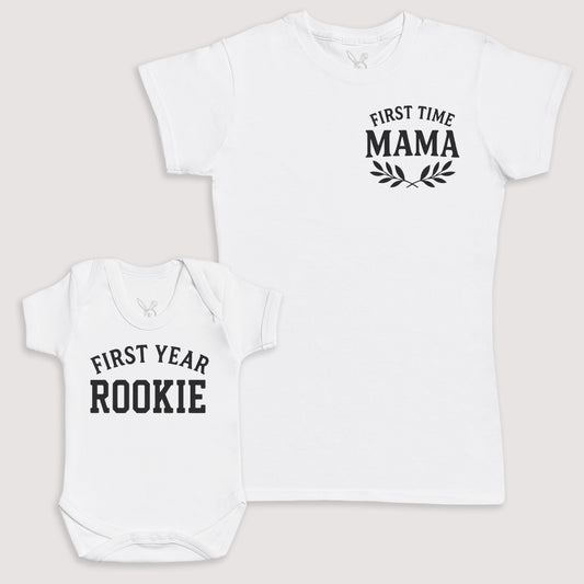 First Year Rookie - Baby Gift Set - Baby Bodysuit Gift Set