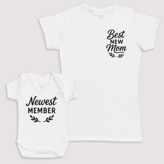 Newest Member - Baby Gift Set - Baby Bodysuit Gift Set