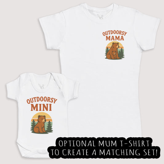 Outdoorsy Mini - Baby Gift Set - Baby Bodysuit Gift Set