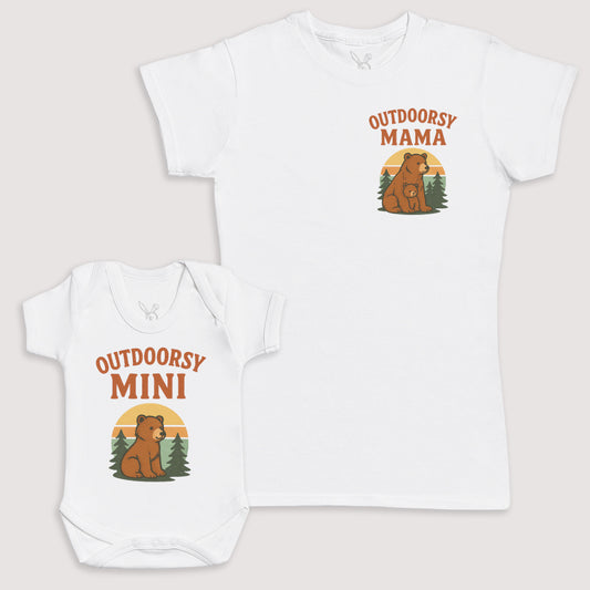 Outdoorsy Mini - Baby Gift Set - Baby Bodysuit Gift Set
