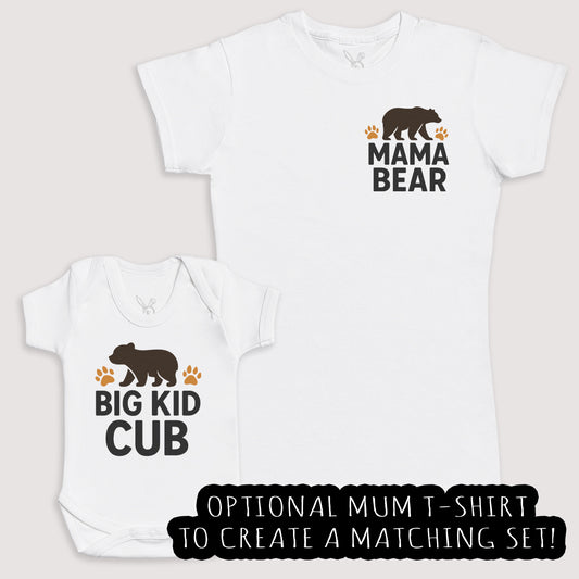 Big Kid Cub - Baby Gift Set - Baby Bodysuit Gift Set