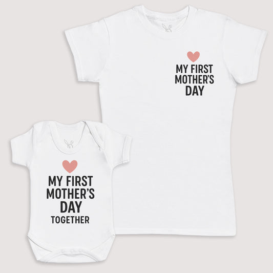 My First Mothers Day Together - Baby Gift Set - Baby Bodysuit Gift Set