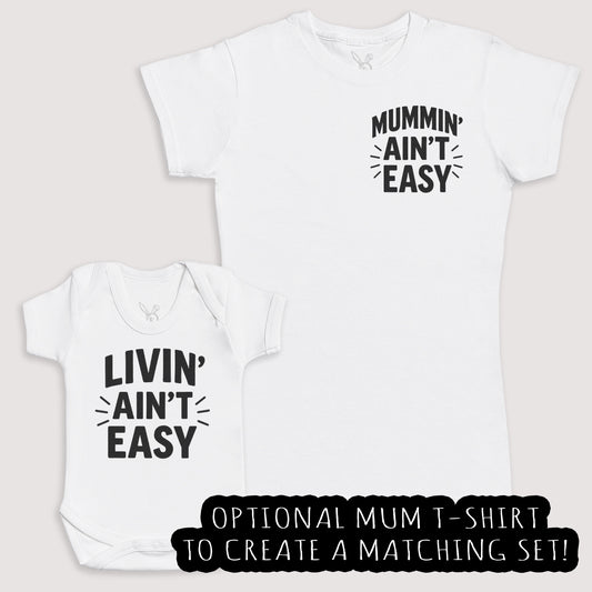 Livin' Ain't East - Baby Gift Set - Baby Bodysuit Gift Set