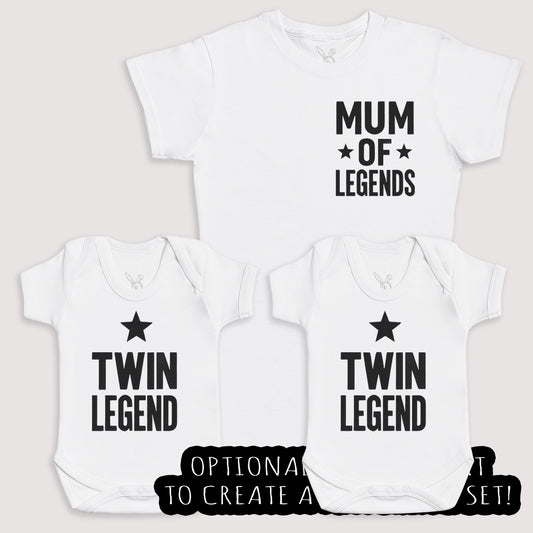 Twin Legend - Baby Gift Set - Baby Bodysuit Gift Set