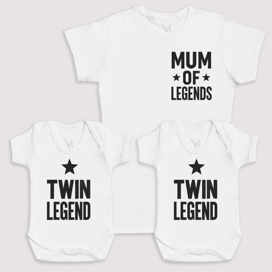 Twin Legend - Baby Gift Set - Baby Bodysuit Gift Set