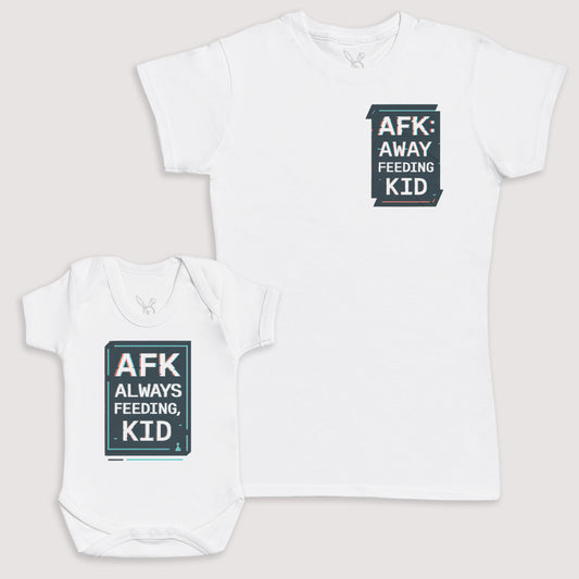 AFK Always Feeding Kid - Baby Gift Set - Baby Bodysuit Gift Set