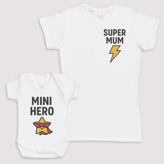 Mini Hero - Baby Gift Set - Baby Bodysuit Gift Set