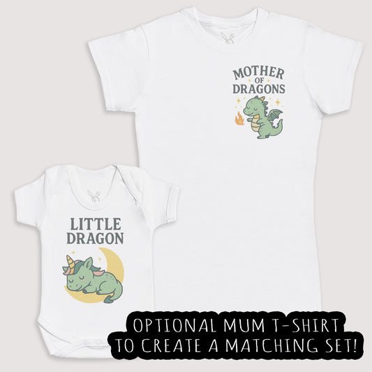 Little Dragon - Baby Gift Set - Baby Bodysuit Gift Set