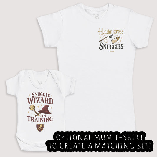Snuggle Wizard In Training - Baby Gift Set - Baby Bodysuit Gift Set