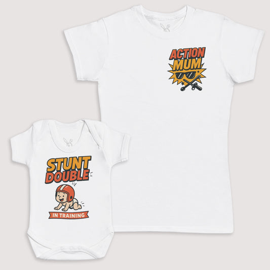 Stunt Double - Baby Gift Set - Baby Bodysuit Gift Set