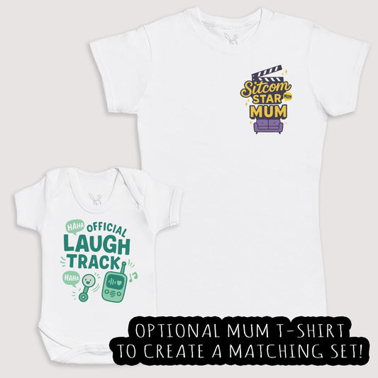 Official Laugh Track - Baby Gift Set - Baby Bodysuit Gift Set