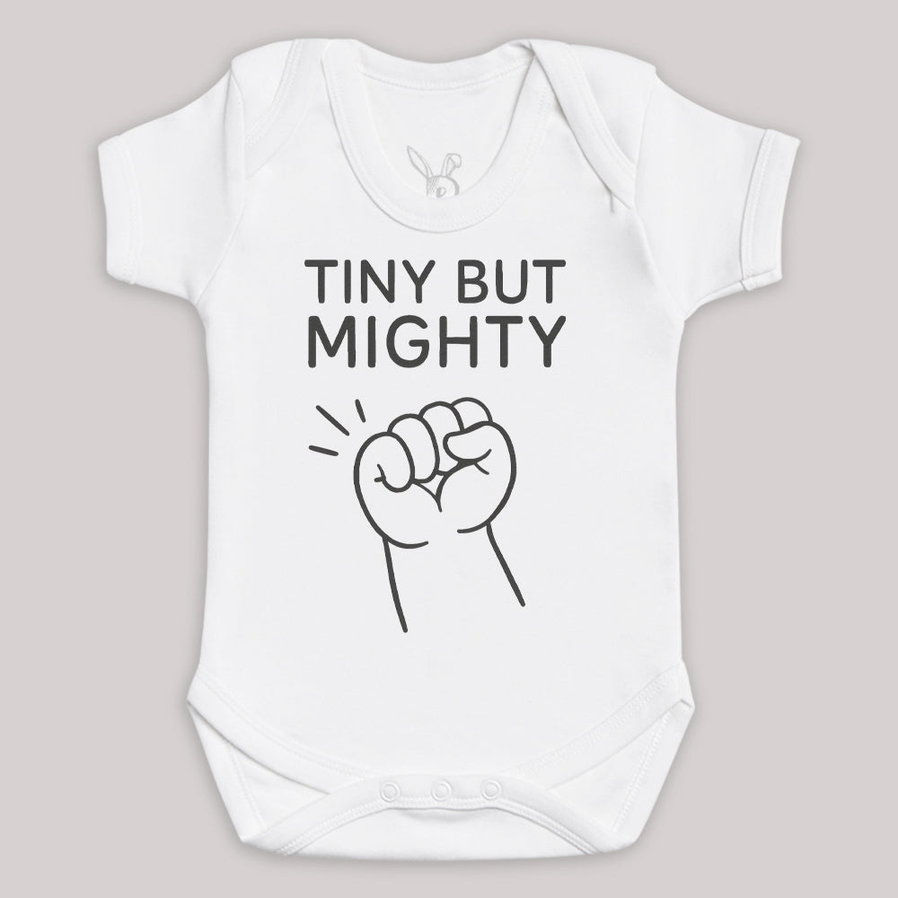 Tiny But Mighty Outline - Baby Bodysuit (Choice of Style)