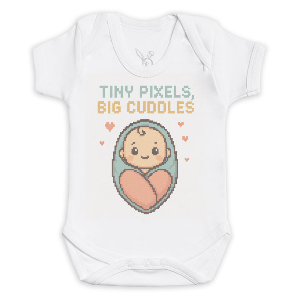 Tiny Pixels Big Cuddles - Baby Bodysuit (Choice of Style)