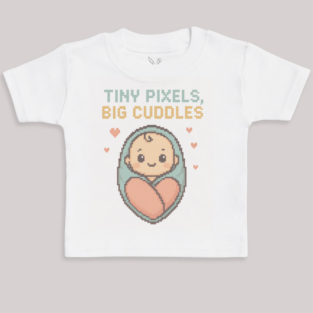 Tiny Pixels Big Cuddles - Baby Bodysuit (Choice of Style)