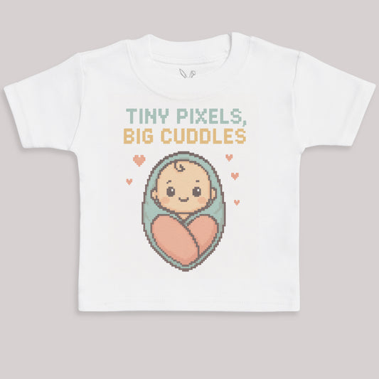 Tiny Pixels Big Cuddles - Baby Bodysuit (Choice of Style)