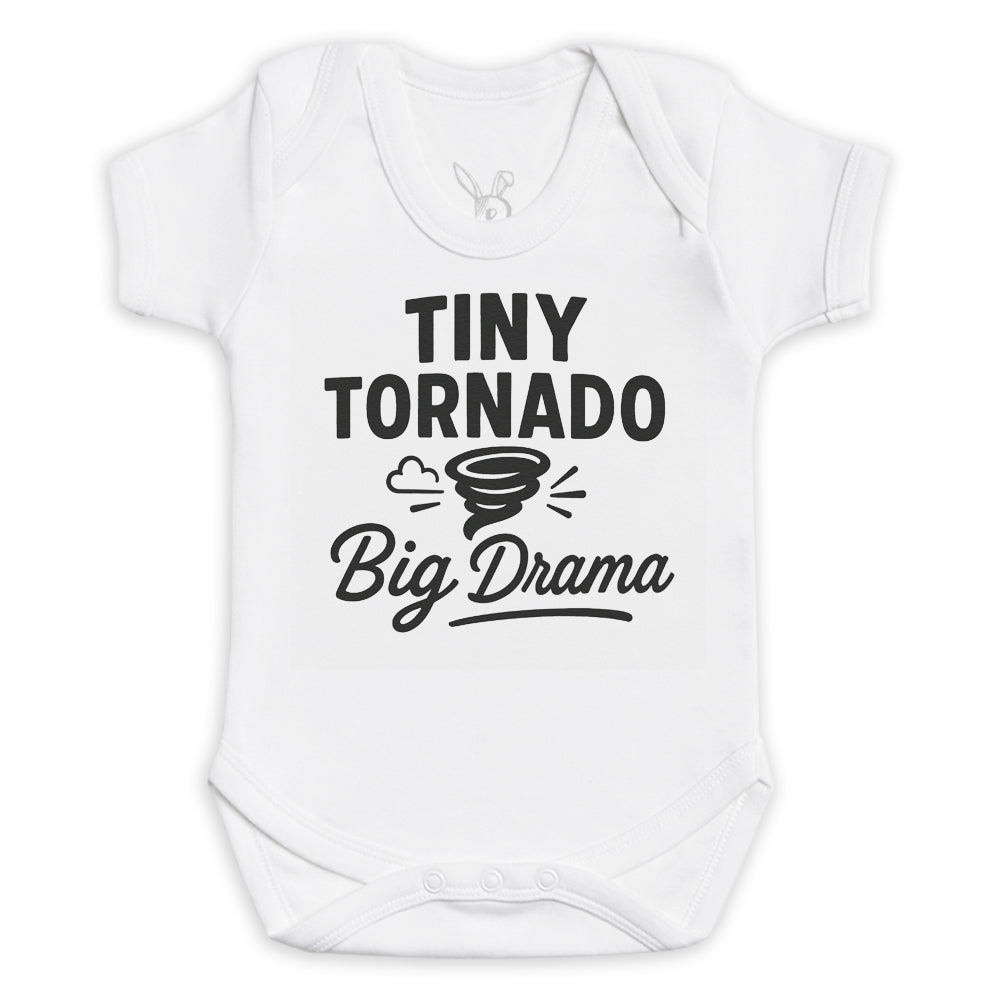 Tiny Tornado Big Drama - Baby Bodysuit (Choice of Style)