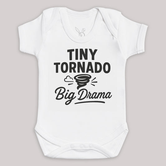 Tiny Tornado Big Drama - Baby Bodysuit (Choice of Style)