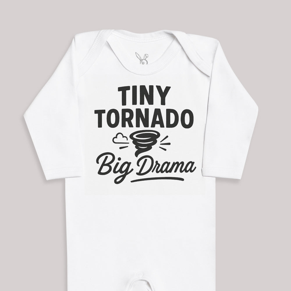 Tiny Tornado Big Drama - Baby Bodysuit (Choice of Style)