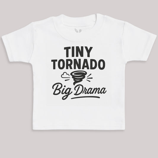 Tiny Tornado Big Drama - Baby Bodysuit (Choice of Style)