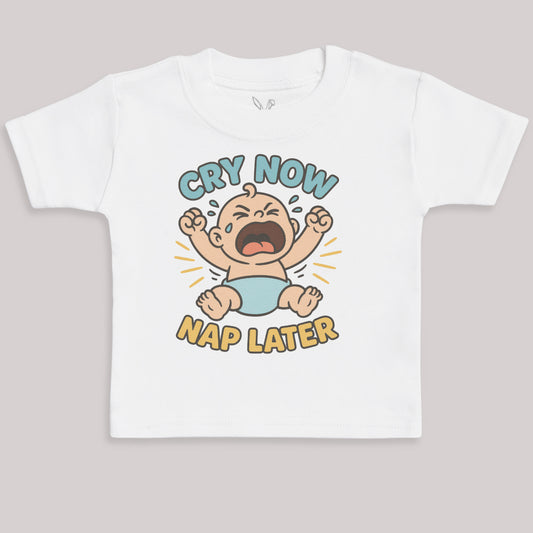 Cry Now Nap Later - Baby Bodysuit (Choice of Style)