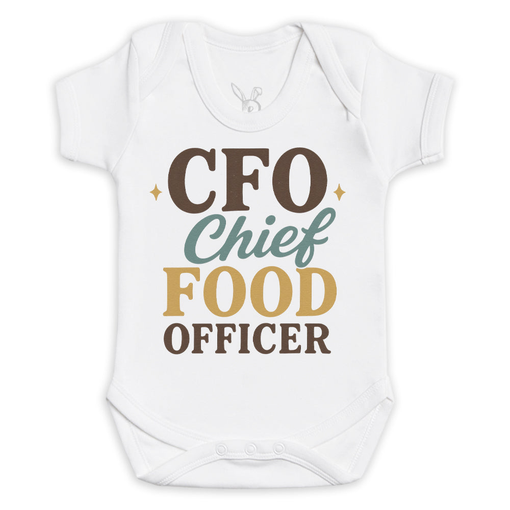CFO Chief Food Officier - Baby Bodysuit (Choice of Style)
