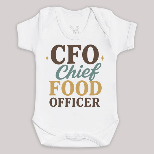 CFO Chief Food Officier - Baby Bodysuit (Choice of Style)