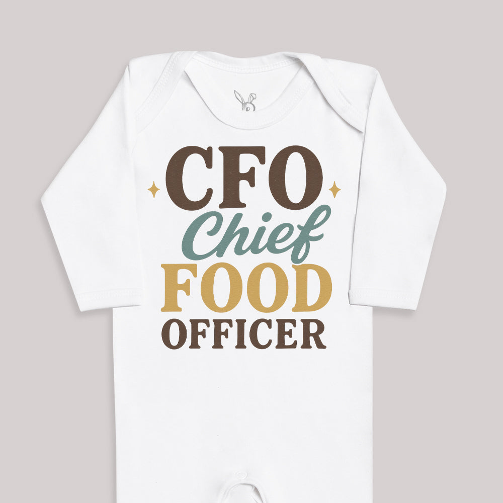 CFO Chief Food Officier - Baby Bodysuit (Choice of Style)