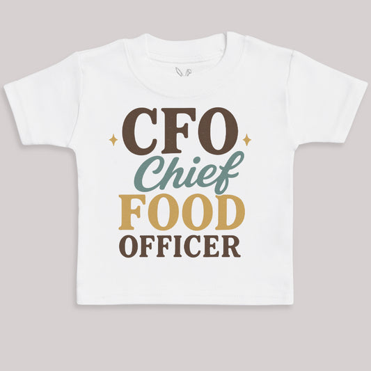 CFO Chief Food Officier - Baby Bodysuit (Choice of Style)