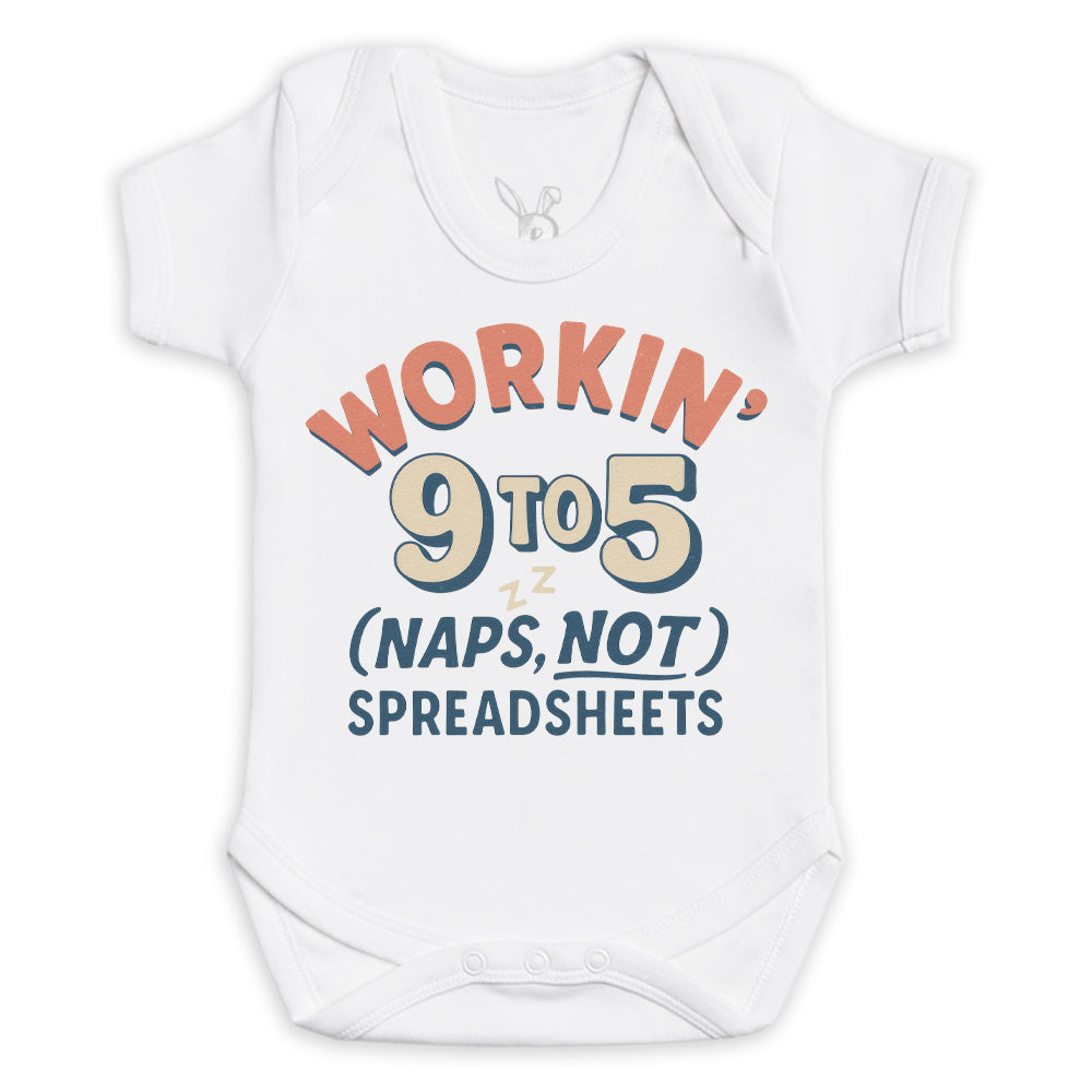 Working 9 To 5 - Baby Bodysuit (Choice of Style)