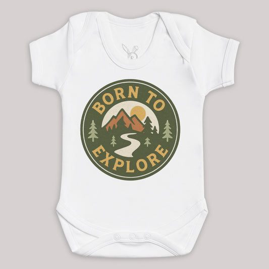 Born To Explore - Baby Bodysuit (Choice of Style)