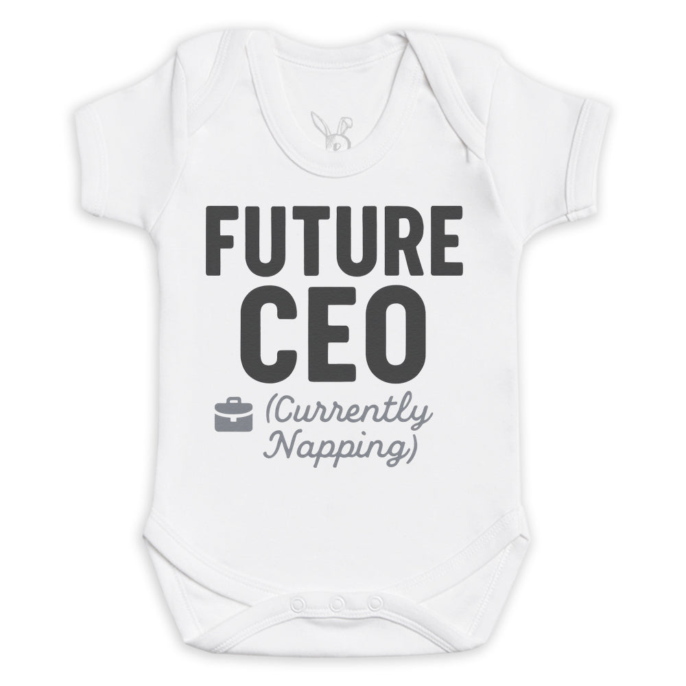 Future CEO Currenlty Napping - Baby Bodysuit (Choice of Style)