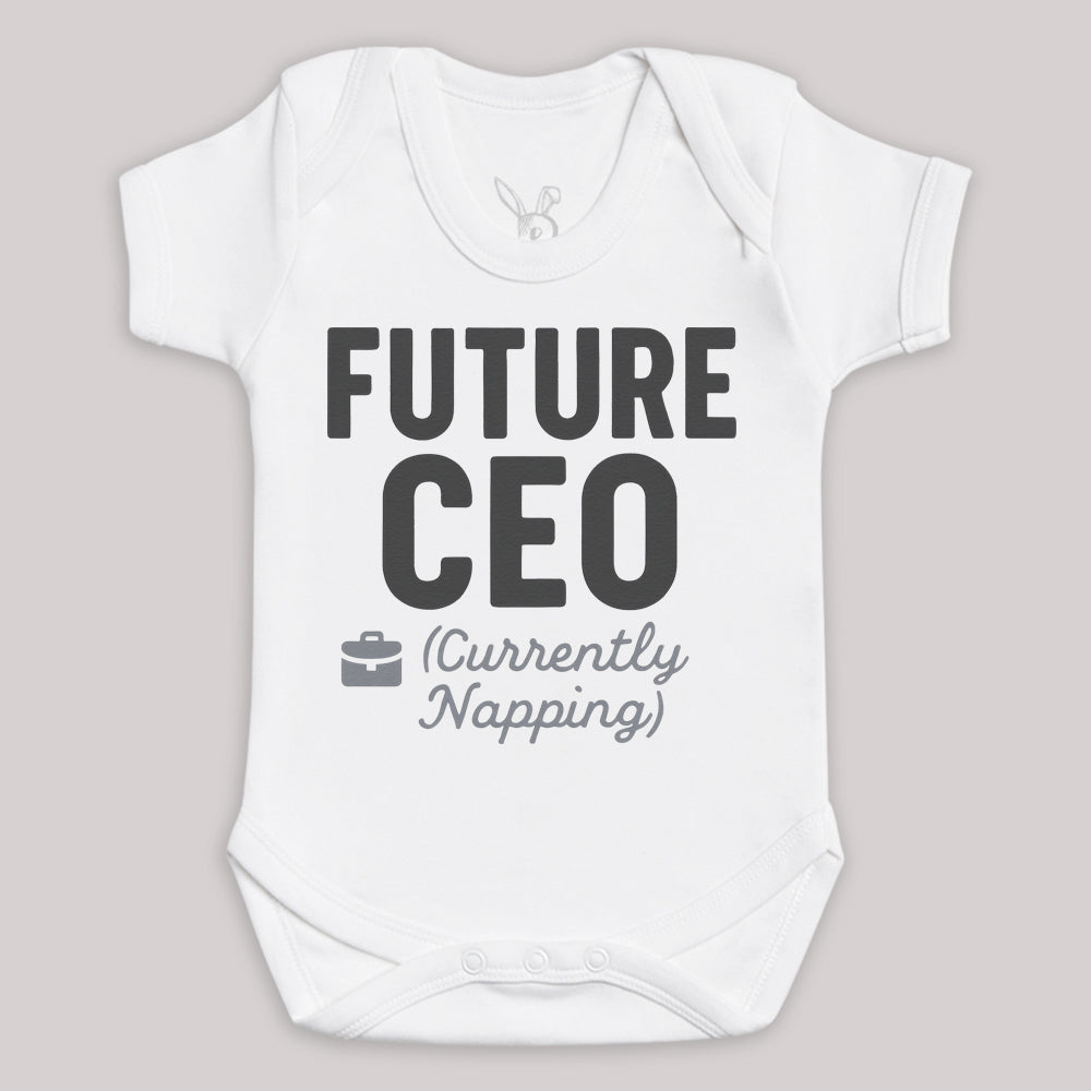 Future CEO Currenlty Napping - Baby Bodysuit (Choice of Style)