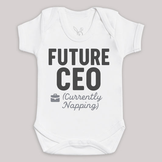 Future CEO Currenlty Napping - Baby Bodysuit (Choice of Style)