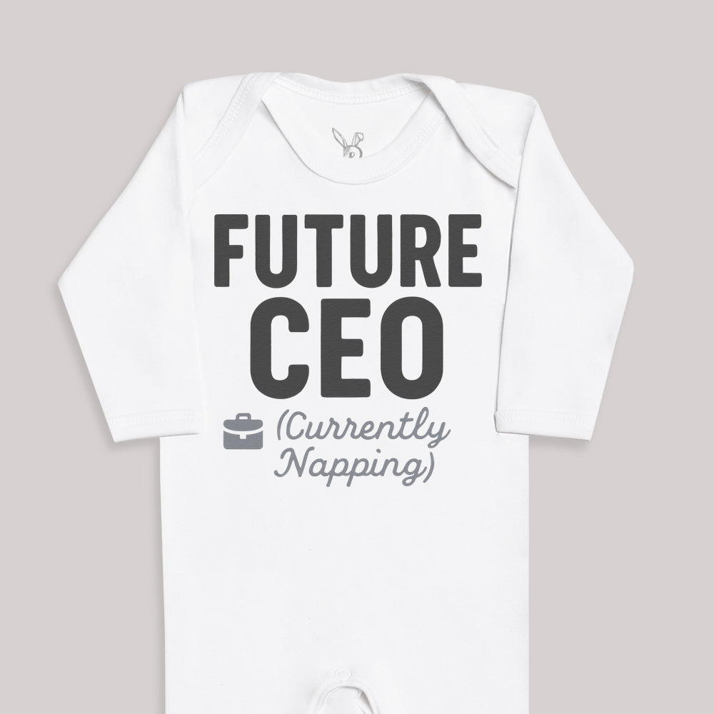 Future CEO Currenlty Napping - Baby Bodysuit (Choice of Style)