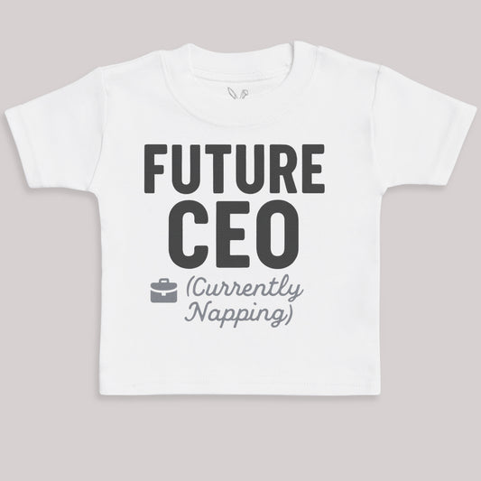Future CEO Currenlty Napping - Baby Bodysuit (Choice of Style)