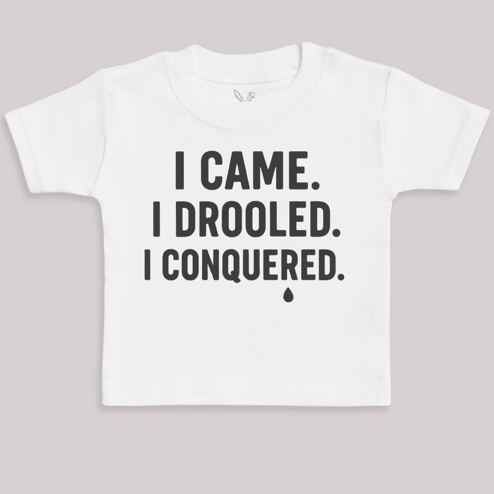 I Came I Drooled I Conquered - Baby Bodysuit (Choice of Style)