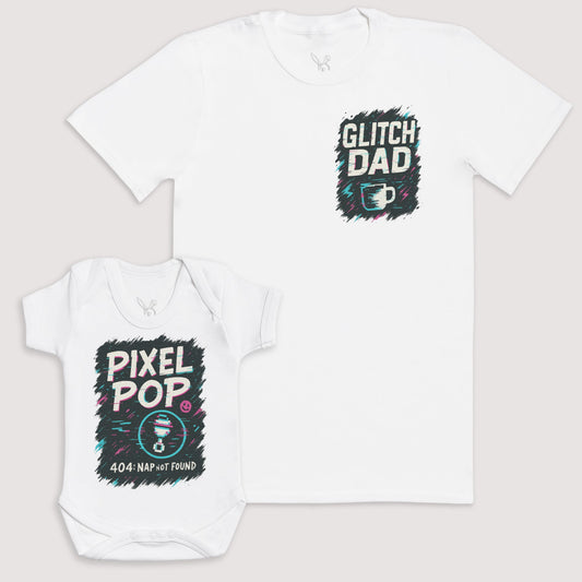 Pixel Pop - Baby Gift Set - Baby Matching Gift Set