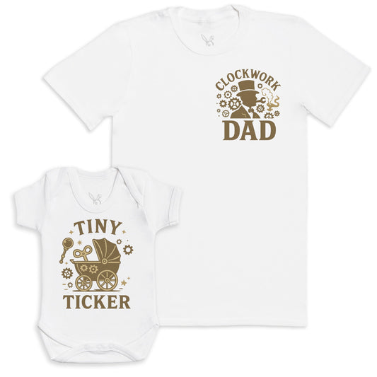 Tiny Ticker - Baby Gift Set - Baby Matching Gift Set