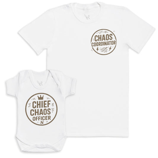 Chief Chaos Officer - Baby Gift Set - Baby Matching Gift Set
