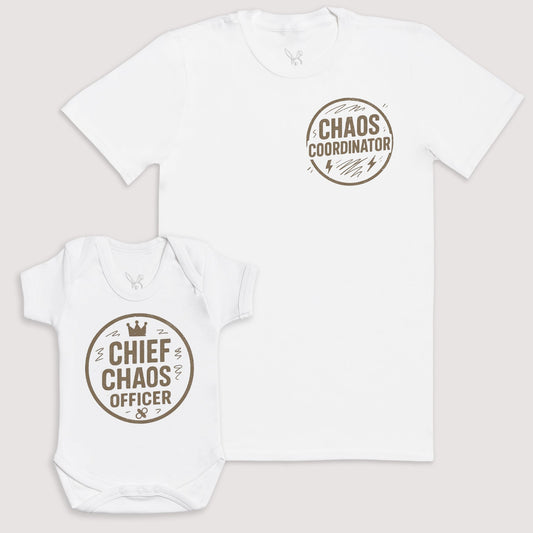 Chief Chaos Officer - Baby Gift Set - Baby Matching Gift Set