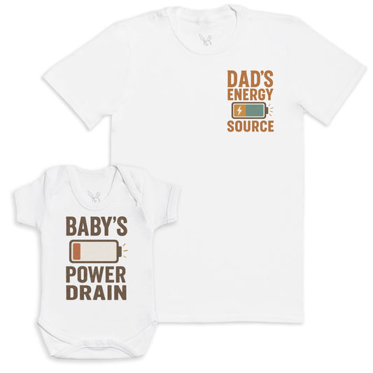 Baby's Power Drain - Baby Gift Set - Baby Matching Gift Set