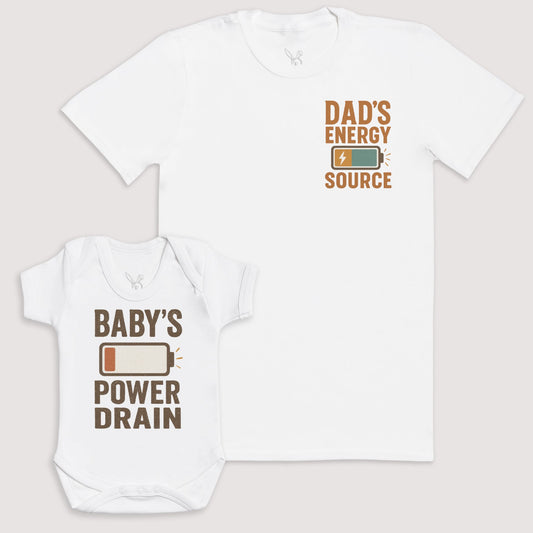 Baby's Power Drain - Baby Gift Set - Baby Matching Gift Set