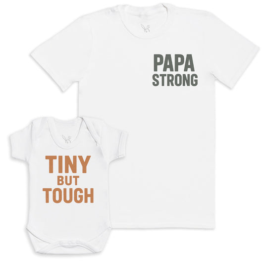 Tiny But Tough - Baby Gift Set - Baby Matching Gift Set