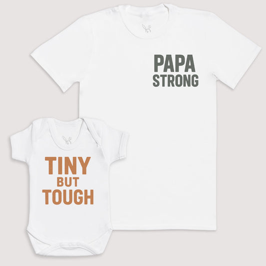Tiny But Tough - Baby Gift Set - Baby Matching Gift Set
