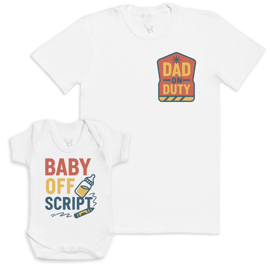 Baby Off Script - Baby Gift Set - Baby Matching Gift Set