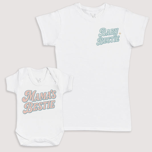 Mama's Bestie - Baby Gift Set - Baby Bodysuit Gift Set