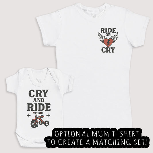 Cry And Ride - Baby Gift Set - Baby Bodysuit Gift Set