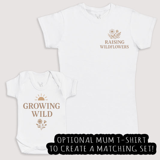 Growing Wild - Baby Gift Set - Baby Bodysuit Gift Set