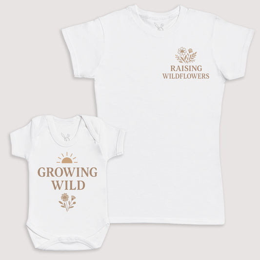 Growing Wild - Baby Gift Set - Baby Bodysuit Gift Set