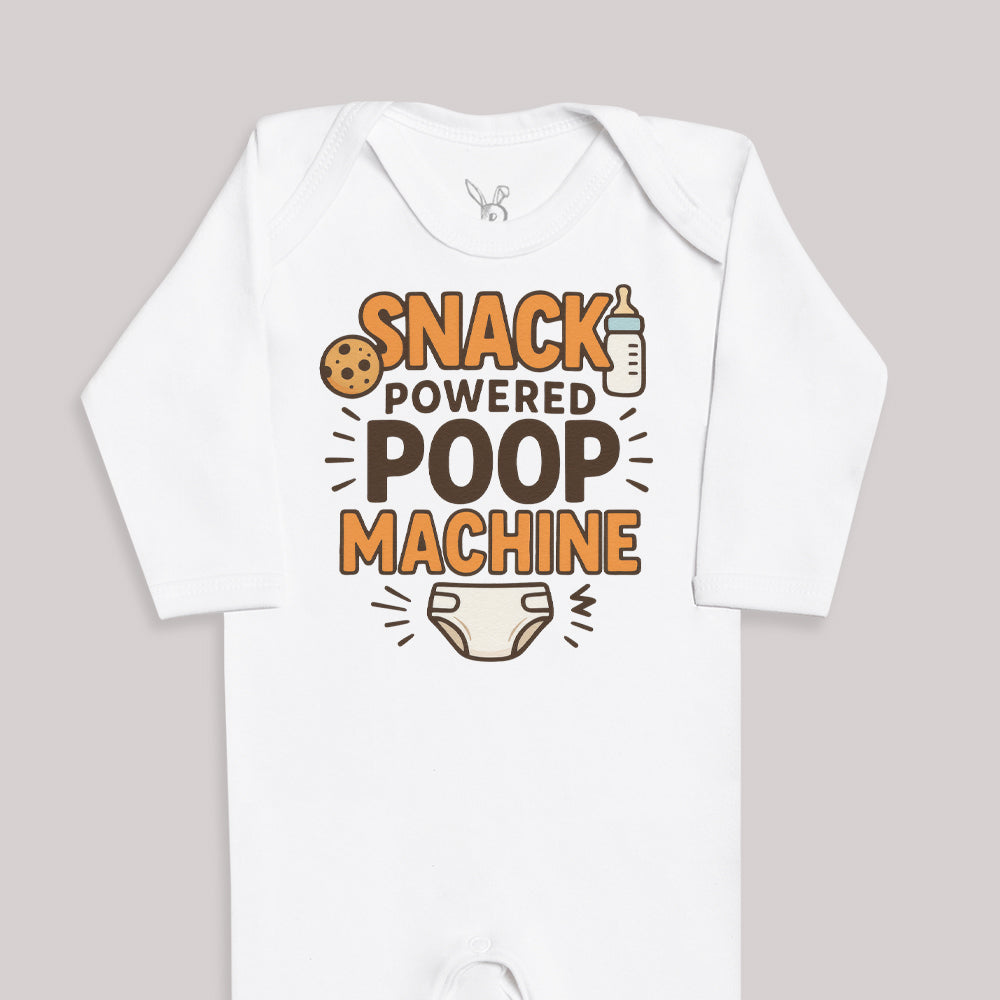 Snack Powered Poop Machine - Baby Bodysuit (Choice of Style)